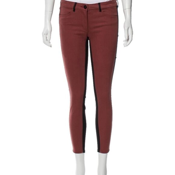 Red Black block skinny Jeans - Picture 1 of 8